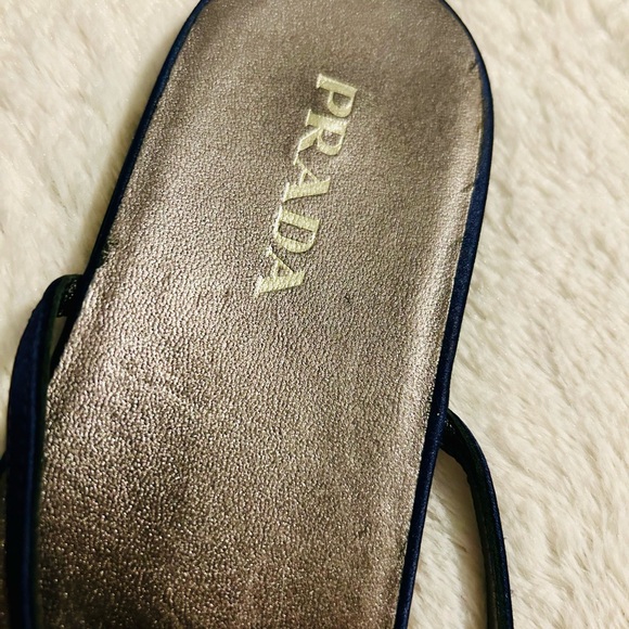 Prada Navy Blue Sandals - Picture 5 of 7